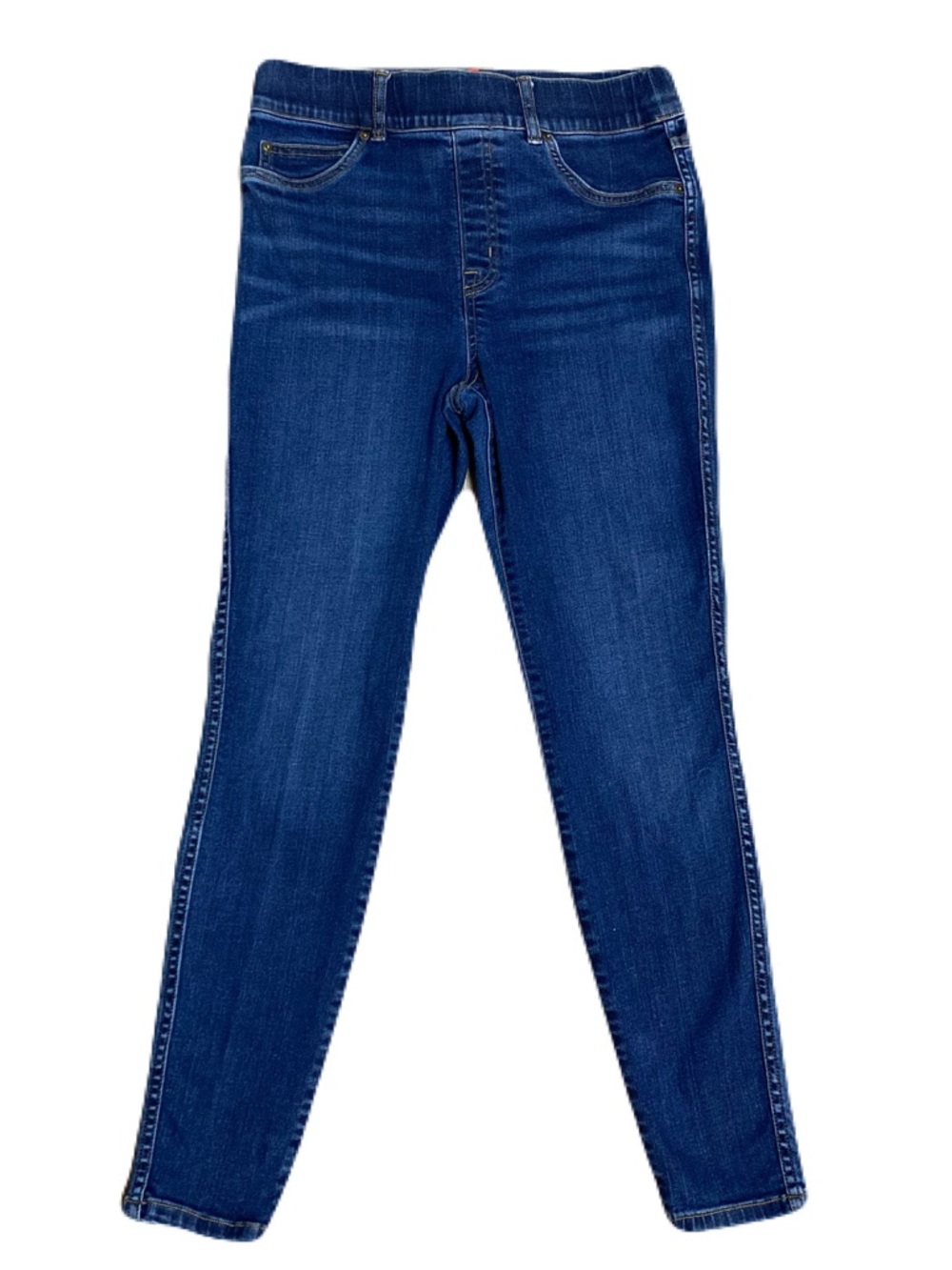 SPANX Jeans Women's M Skinny Jegging Pull On Dark Wash Blue 28" Waist 25” Inseam
